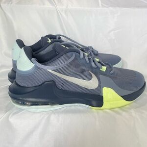 Nike Air Max Impact 4 Ashen Slate Barely Volt Men Basketball Shoes nwb